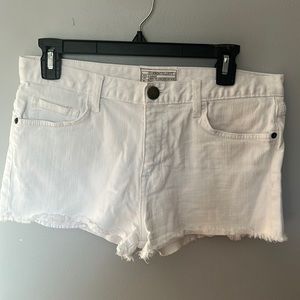 Current / Elliott white jean shorts size 27